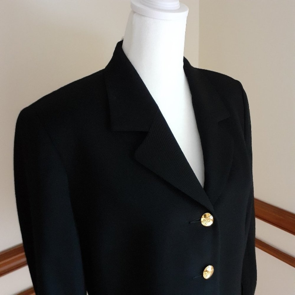 Austin Reed Black Wool Hanover Blazer 10P NWT New with Tags - Picture 3 of 14